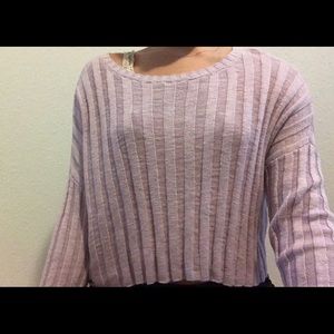 purple sweater
